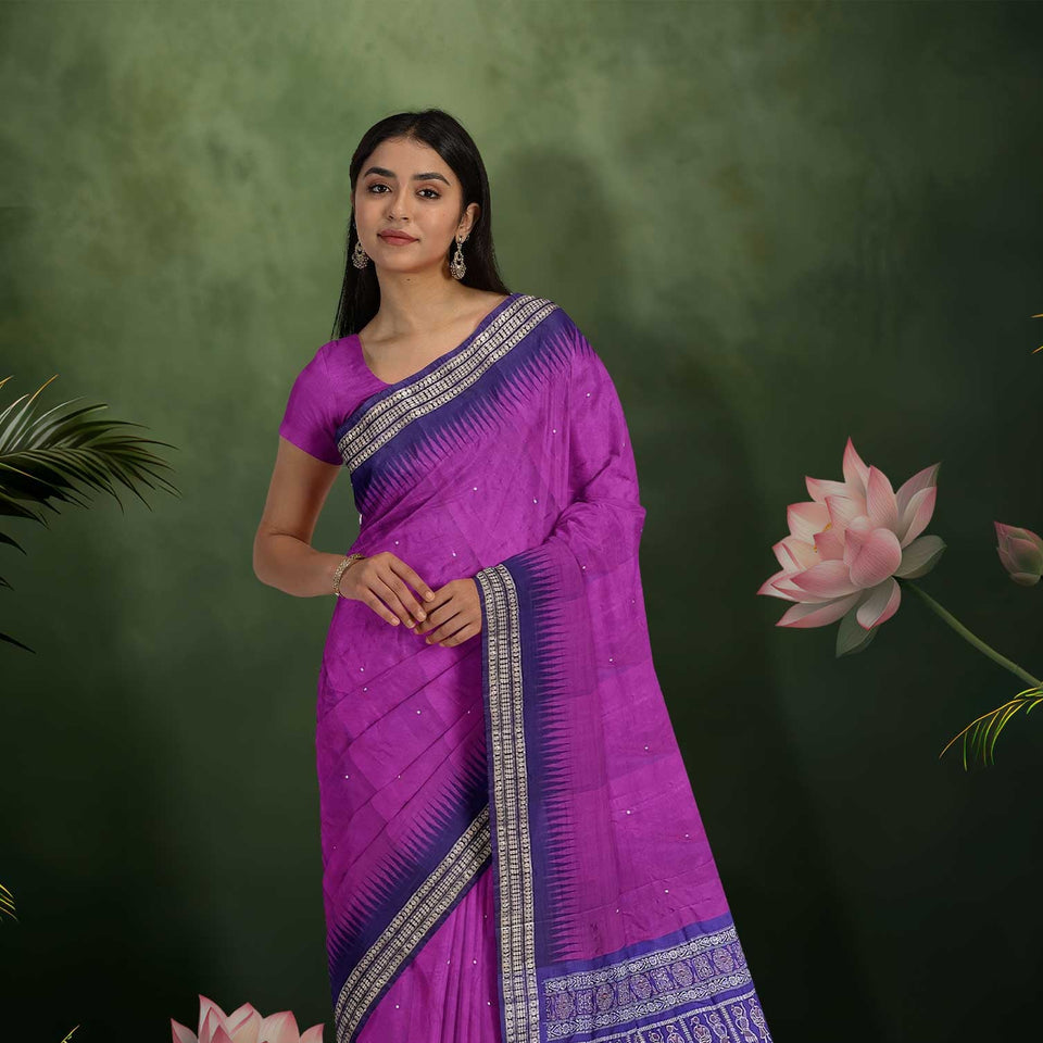 Bomkai Silk Saree
